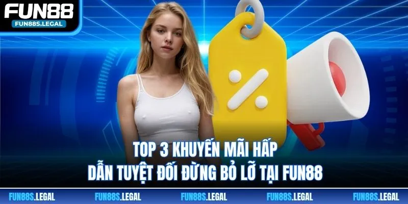 Top 3 khuyến mãi hấp dẫn tuyệt đối đừng bỏ lỡ tại FUN88